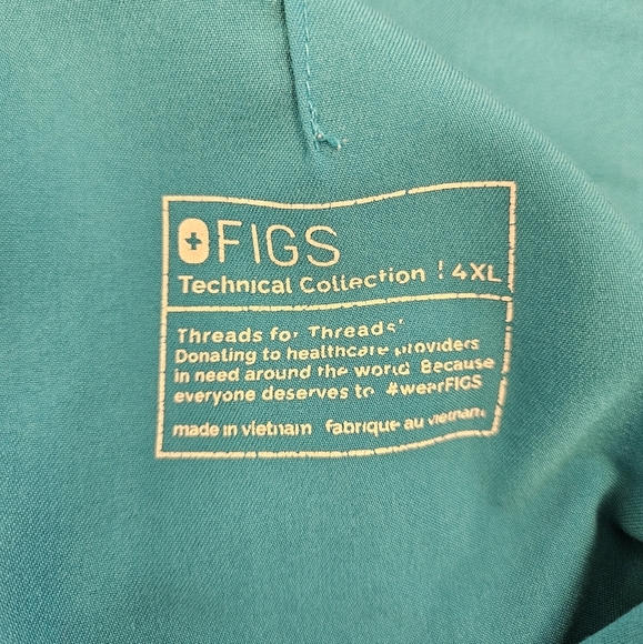 Figs Technical Collection Scrub Uniform Pants Plus Size 4XL - Picture 3 of 7